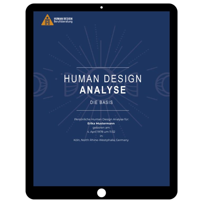 Human Design Analyse in Schriftform
