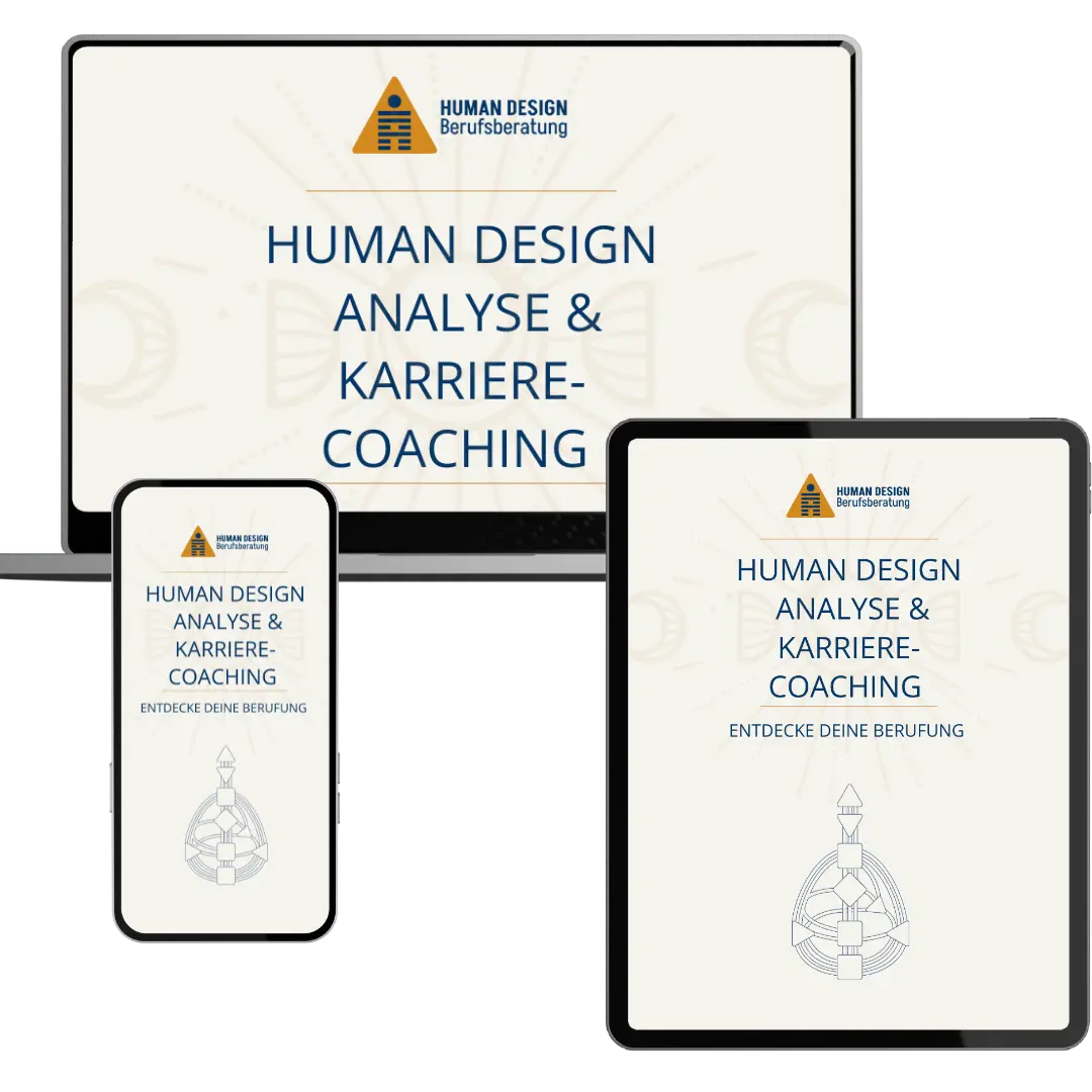 Cover images of the written Human Design Coaching on various end devices