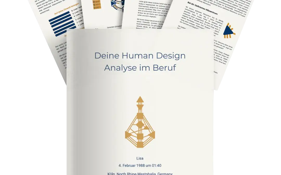 Deine schriftliche Human Design Analyse im Beruf