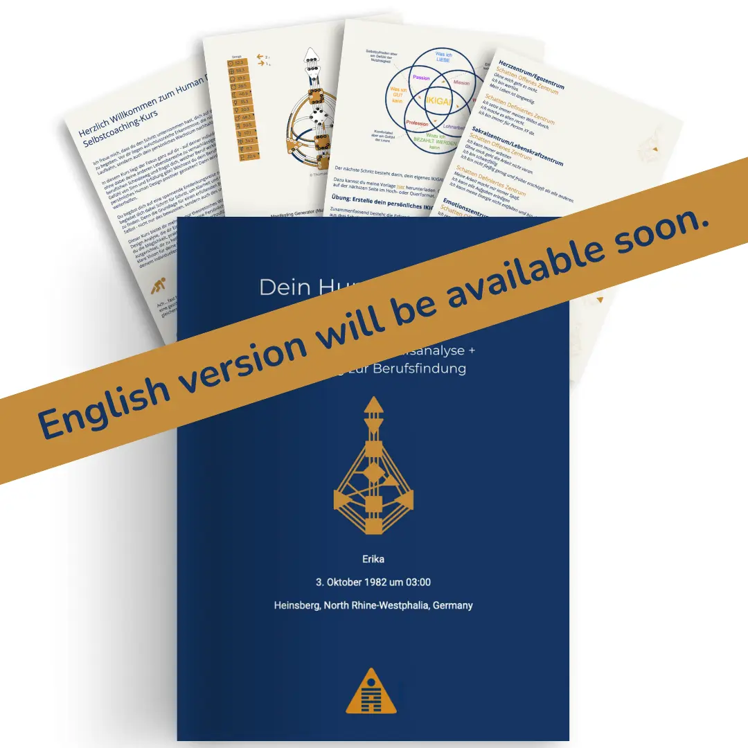 Human Design Vocation Course Cover Page