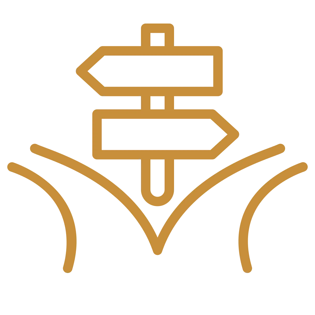 Weggabelung